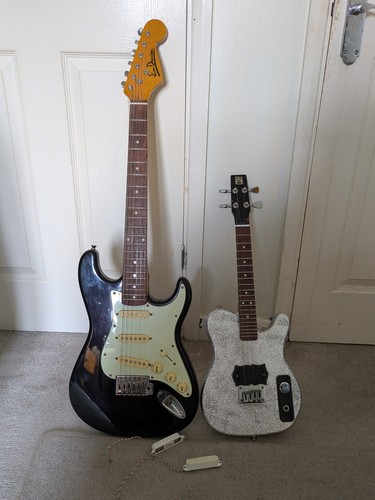 Strat copy guitar and mandola - strat,