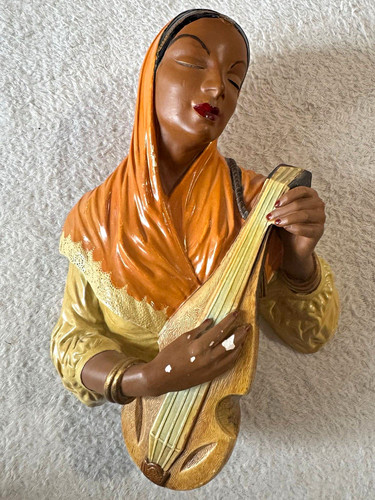 Bossons chalkware head - chalkware,
