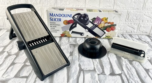 Mandoline and folding stand - and,