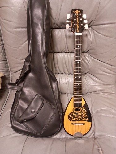 Vintage mandolin brown black - mandolin,