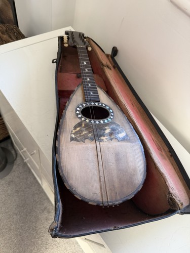 Vintage mandolin with case - with,