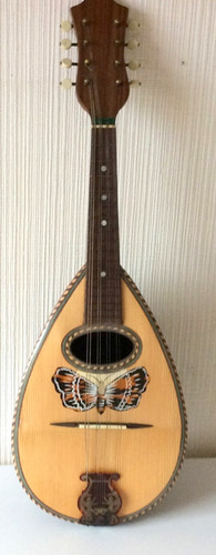Antique bowl backed mandolin - , bowl-backed