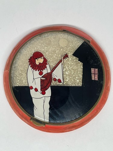 French glitter compact pierrot - french,